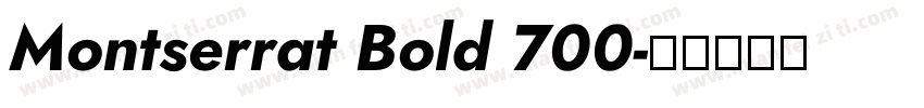 Montserrat Bold 700字体转换